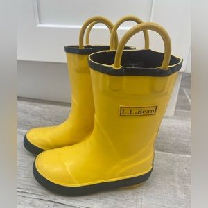 LL Bean toddler size 8 rain boots